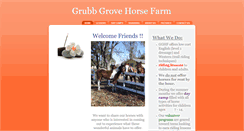 Desktop Screenshot of grubbgrovehorsefarm.com