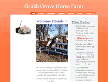 Tablet Screenshot of grubbgrovehorsefarm.com